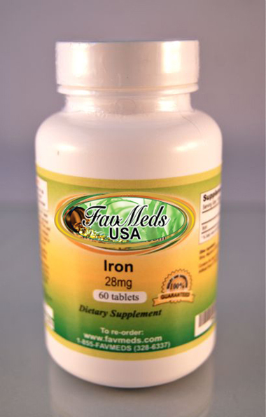 Iron 28mg - 60 tablets