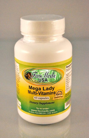 Mega Lady multi-vitamins - 60 capsules