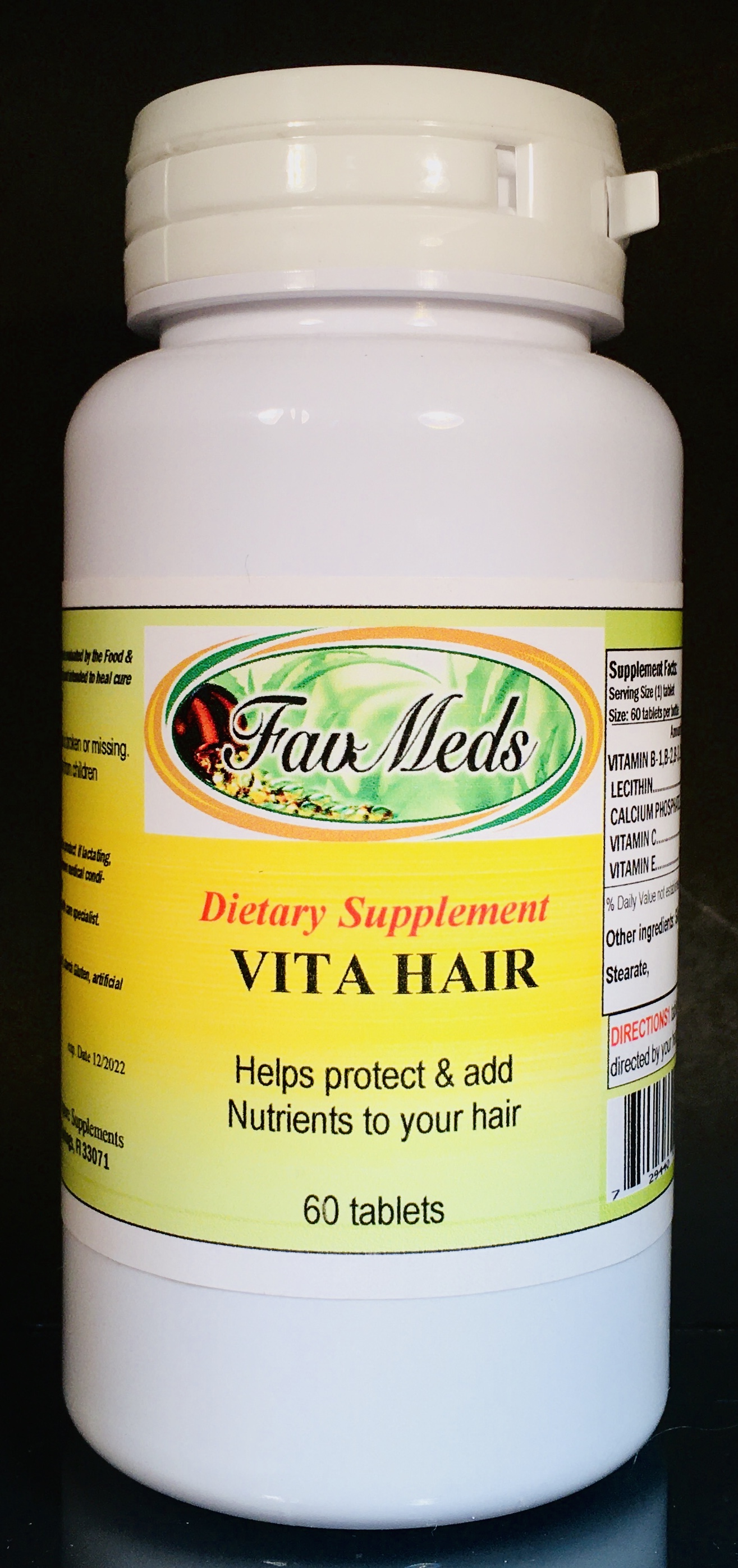Vita Hair multivitamins, healthy hair growth, keratins - 60 tablets -  
