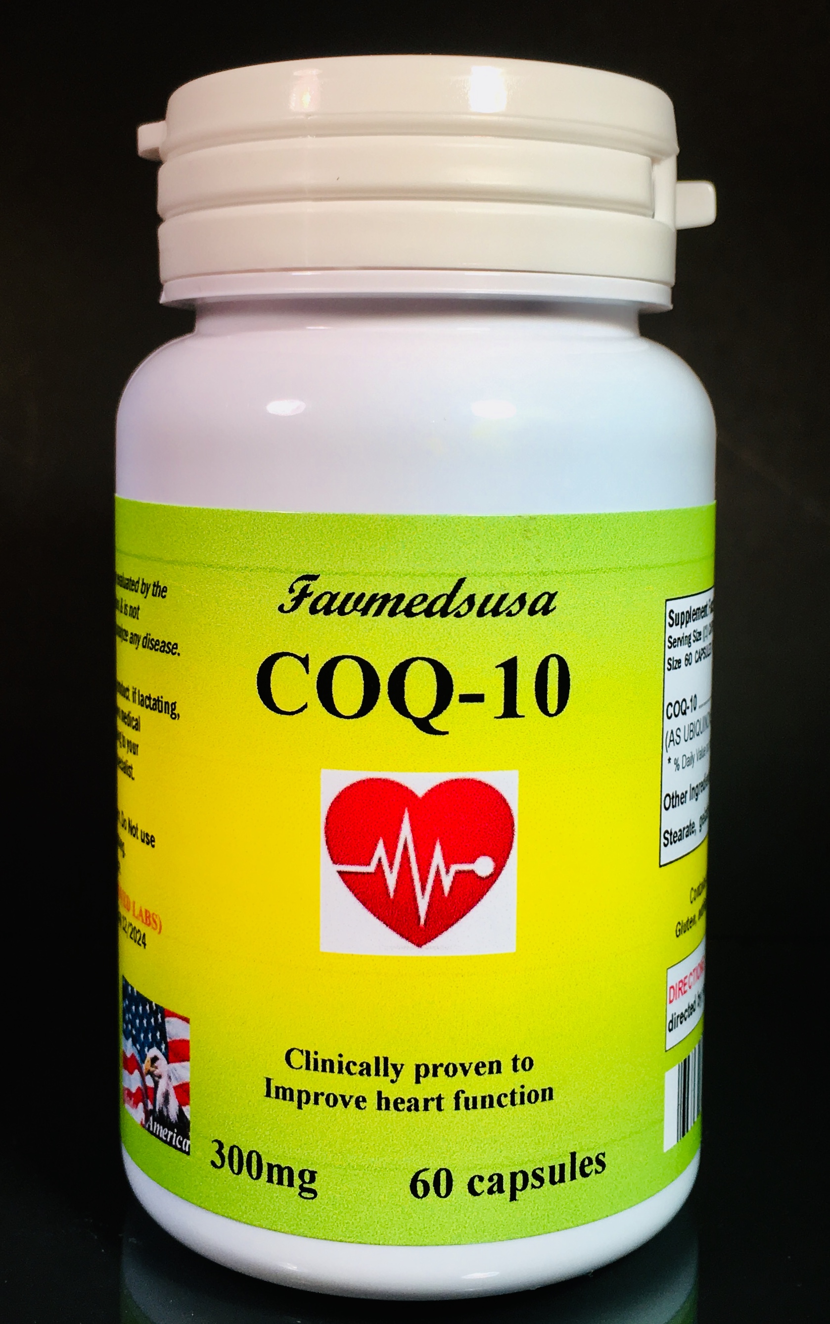 CoQ-10 coq10 CO Q10 co-enzyme 300mg, anti-oxidant - 300 soft gels -  FavMedsUSA.com