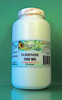Yohimbe 1500mg - 300 capsules